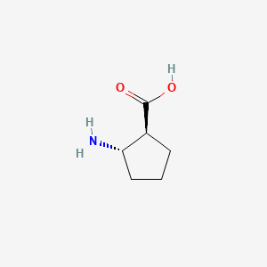 Chemical structure of (1S,2S)-2-Aminocyclopentanecarboxylic acid