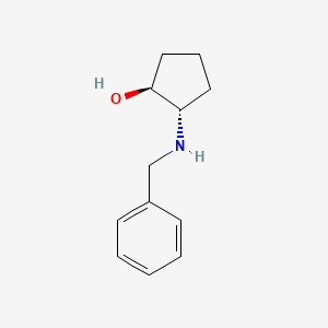 Chemical structure of (1S,2S)-2-(Benzylamino)cyclopentanol