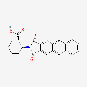 Chemical structure of (1S,2S)-2-(Anthracene-2,3-dicarboximido)cyclohexanecarboxylic Acid