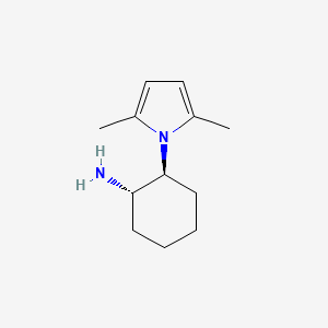 Chemical structure of (1S,2S)-2-(2,5-Dimethyl-1H-pyrrol-1-yl)cyclohexanamine