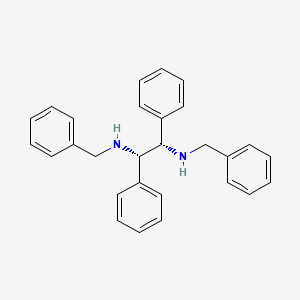 Chemical structure of (1S,2S)-N1,N2-Dibenzyl-1,2-diphenylethane-1,2-diamine