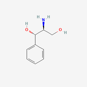 Chemical structure of (S(R*,R*))-2-amino-1-phenylpropane-1,3-diol