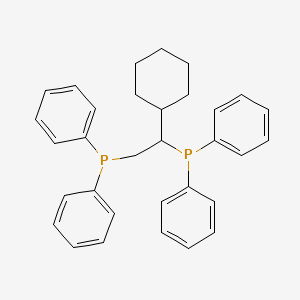 Chemical structure of (1S,2S)-(+)-1,2-BIS(DIPHENYLPHOSPHINOMETHYL)CYCLOHEXANE