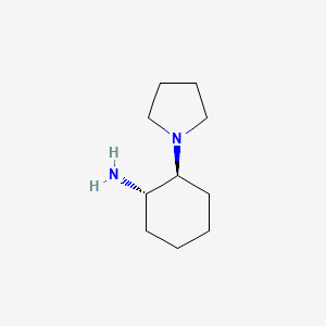 Chemical structure of (1S,2S) 2-(1-pyrrolidinyl)-cyclohexanaMine