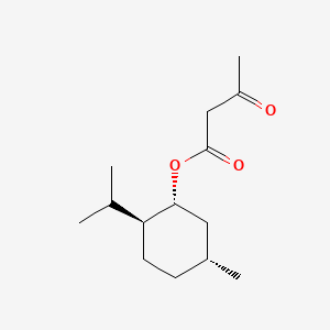Chemical structure of l-Menthyl acetoacetate
