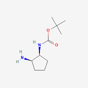 Chemical structure of (1S,2R)-2-Amino-1-(Boc-amino)cyclopentane