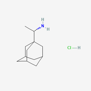 Chemical structure of (1S)-1-(Adamantan-1-yl)ethan-1-amine hydrochloride