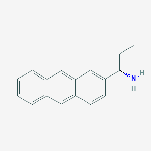 Chemical structure of (1S)-1-(2-anthryl)propylamine