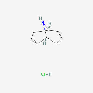 Chemical structure of (1R,5R)-9-azabicyclo[3.3.1]nona-2,6-diene hydrochloride
