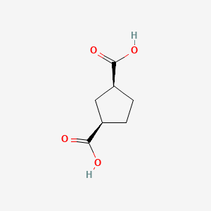 Chemical structure of cis-1,3-Cyclopentanedicarboxylic acid