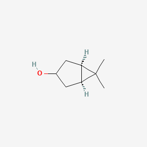 Chemical structure of (1R,3R,5S)-6,6-Dimethylbicyclo[3.1.0]hexan-3-ol