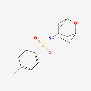 Chemical structure of (1r,3r,5r,7r)-6-tosyl-2-oxa-6-azaadamantane
