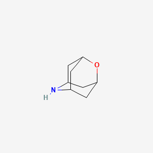 Chemical structure of (1r,3r,5r,7r)-2-oxa-6-azaadamantane