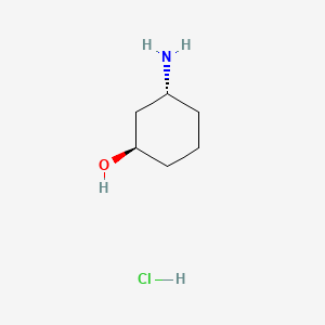Chemical structure of (1R,3R)-3-Aminocyclohexanol hydrochloride