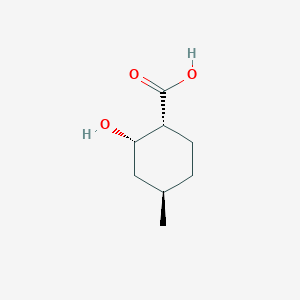 Chemical structure of (1R,2S,4R)-2-Hydroxy-4-methylcyclohexanecarboxylic acid