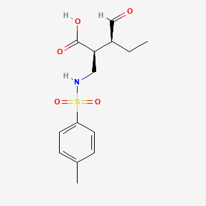 Chemical structure of (1R,2S)-Methyl 1-amino-2-vinylcyclopropanecarboxylate 4-methylbenzenesulfonate