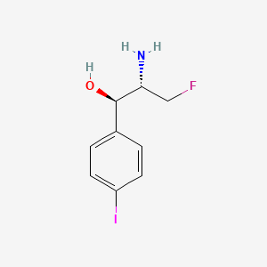 Chemical structure of (1R,2S)-2-amino-3-fluoro-1-(4-iodophenyl)propan-1-ol