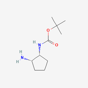 Chemical structure of (1R,2S)-2-Amino-1-(Boc-amino)cyclopentane