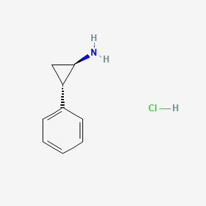 Chemical structure of (1R,2S) -2-phenylcycloalanine mandelate