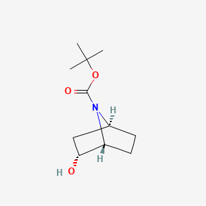 Chemical structure of (1r,2r,4s)-Rel-7-boc-7-azabicyclo[2.2.1]heptan-2-ol