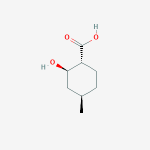 Chemical structure of (1R,2R,4R)-2-Hydroxy-4-methylcyclohexanecarboxylic acid