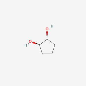 Chemical structure of trans-Cyclopentane-1,2-diol