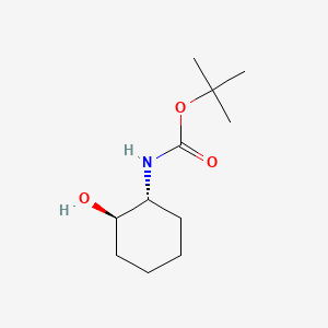 Chemical structure of (1R,2R)-N-Boc-2-aminocyclohexanol