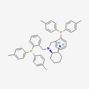 Chemical structure of (1R,2R)-N1,N1-Bis(2-(di-p-tolylphosphino)benzyl)cyclohexane-1,2-diamine