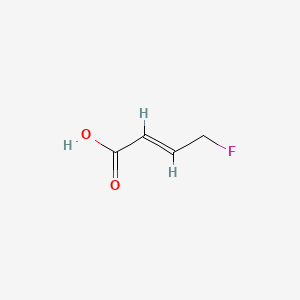 Chemical structure of (1R,2R)-2-Fluorocyclopropanecarboxylic acid