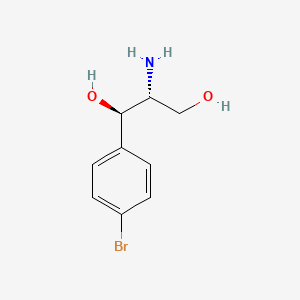 Chemical structure of (1R,2R)-2-Amino-1-(4-bromophenyl)propane-1,3-diol