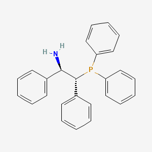 Chemical structure of (1R,2R)-2-(Diphenylphosphino)-1,2-diphenylethanamine