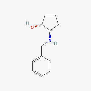 Chemical structure of (1R,2R)-2-(Benzylamino)cyclopentanol