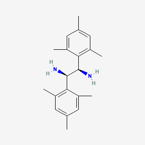 Chemical structure of (1R,2R)-1,2-Bis(2,4,6-trimethylphenyl)ethylenediamine