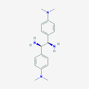 Chemical structure of (1R,2R)-(+)-1,2-Bis(4-dimethylaminophenyl)ethylenediaminetetrahydrochloride