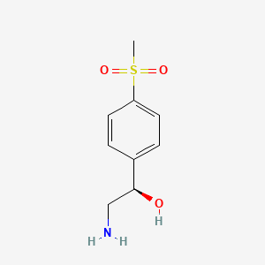 Chemical structure of (1R)-2-Amino-1-[4-(methylsulfonyl)phenyl]ethanol