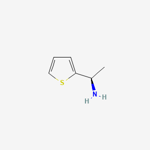 Chemical structure of (1R)-1-(Thiophen-2-yl)ethan-1-amine