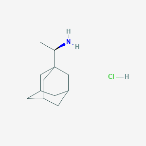 Chemical structure of (1R)-1-(Adamantan-1-yl)ethan-1-amine hydrochloride