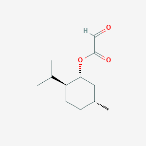 Chemical structure of (1R)-(-)-Menthyl glyoxylate hydrate