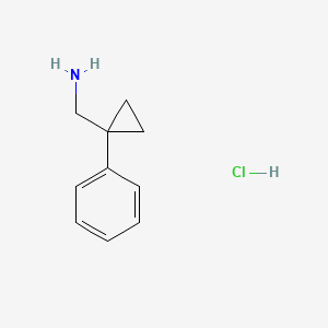 Chemical structure of (1-Phenylcyclopropyl)methylamine Hydrochloride