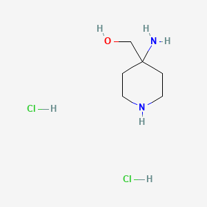 Chemical structure of (1-Methylpiperazin-2-yl)methanol dihydrochloride