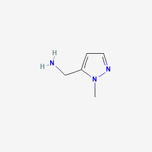 Chemical structure of (1-methyl-1H-pyrazol-5-yl)methanamine