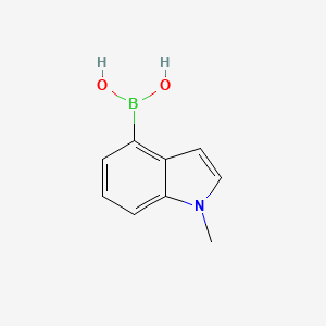 Chemical structure of (1-Methyl-1H-indol-4-yl)boronic acid