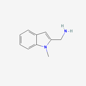 Chemical structure of (1-Methyl-1H-indol-2-yl)methanamine