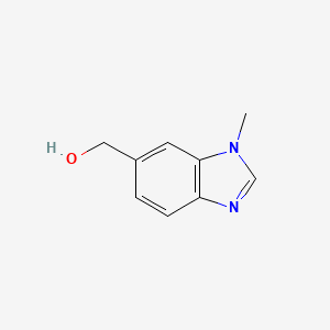 Chemical structure of (1-Methyl-1H-benzo[d]imidazol-6-yl)methanol