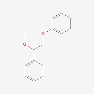 Chemical structure of (1-Methoxy-2-phenoxyethyl)benzene