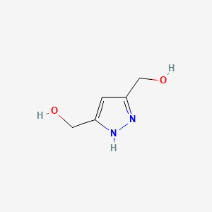 Chemical structure of 1H-Pyrazole-3,5-dimethanol
