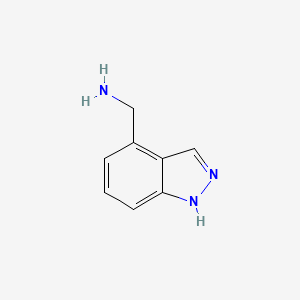 Chemical structure of (1H-indazol-4-yl)methanamine