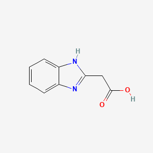 Chemical structure of 1H-Benzimidazole-2-acetic acid