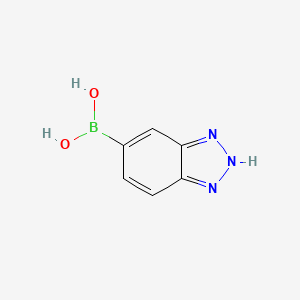 Chemical structure of (1H-Benzo[d][1,2,3]triazol-5-yl)boronic acid