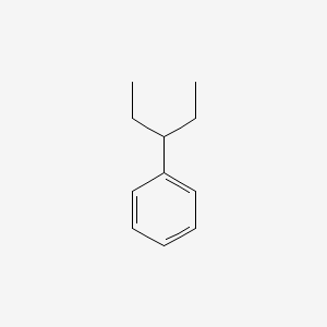 Chemical structure of 3-Phenylpentane